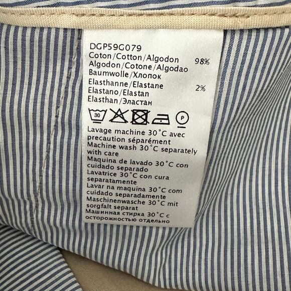 Gerard Darel Khaki Cropped Sailor Pants Size 12 US / 44 FR Stretch - Picture 10 of 14